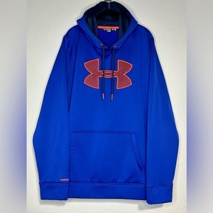 Under Armour Storm 1 Men's XXL Royal Blue Drawstring Pullover Hoodie Cold Gear